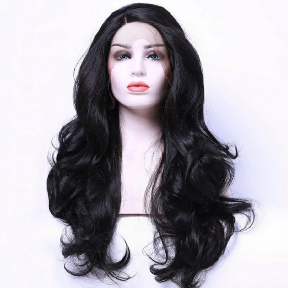 22” Dark Brown body wavy Beautiful Lace front Wig *NEW*